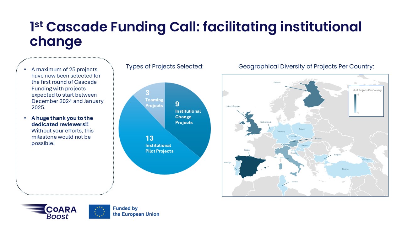 Cascade Funding 1 Projects Overview